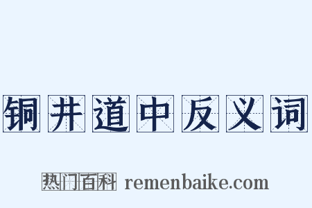 铜井道中反义词是什么意思的图片
